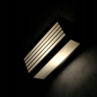 Kinkiet zewnętrzny OSAKA czarny 1xE27 1/6