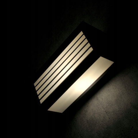 Kinkiet zewnętrzny OSAKA czarny 1xE27 1/6