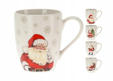 MUG 340ML PORCELAIN 4ASS