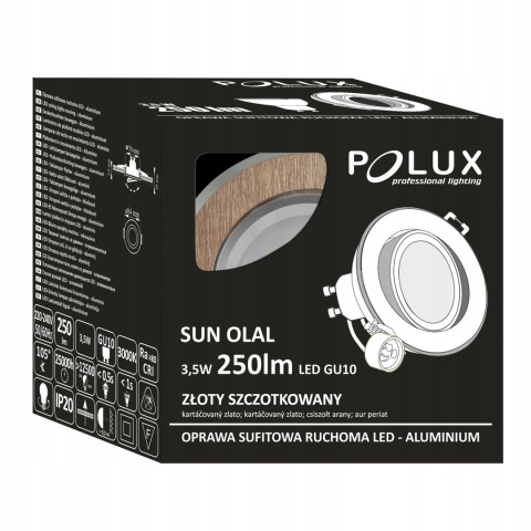 Oprawa LED POLUX OLAL-IO84WWG2-200 alum 3in1 gold