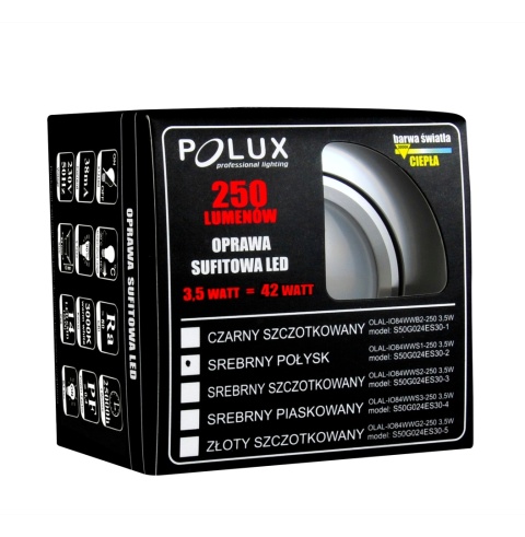 Oprawa LED POLUX OLAL-IO84WWS1-200 alum 3in1 silve