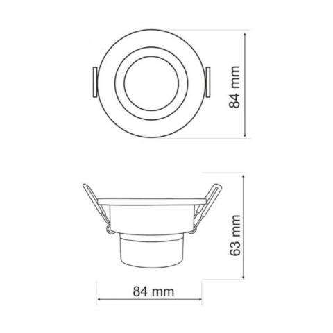 Oprawa LED POLUX OLAL-IO84WWS1-200 alum 3in1 silve