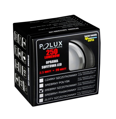 Oprawa LED POLUX OLAL-IO84WWS2-200 alum 3in1 satyn