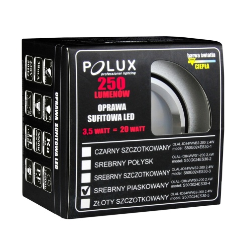 Oprawa LED POLUX OLAL-IO84WWS3-200 alum 3in1 s-mat