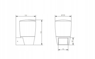 Oprawa ogrodowa TORO-AU, E27, MAX.15W, IP54, AC220-240V, 50-60Hz, kinkiet