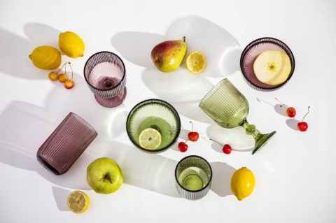 SELENA SZKLANKA WYSOKA 430 ML, RÓŻOWA