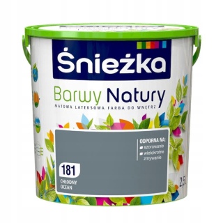 ŚNIEŻKA Barwy Natury Farba Lateksowa chłodny ocean 181 2,5L