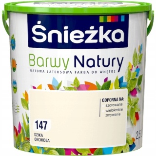 ŚNIEŻKA Barwy Natury Farba Lateksowa dzika orchidea 147 2,5L