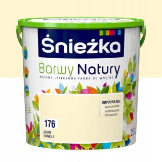 ŚNIEŻKA Barwy Natury Farba Lateksowa jasne żonkile 176 2,5L