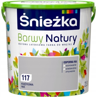 ŚNIEŻKA Barwy Natury Farba Lateksowa księżycowa noc 117 2,5L