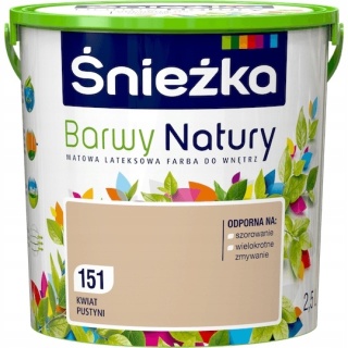 ŚNIEŻKA Barwy Natury Farba Lateksowa kwiat pustyni 151 2,5L