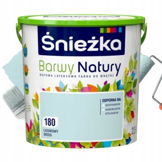 ŚNIEŻKA Barwy Natury Farba Lateksowa lazurowy brzeg 180 2,5L