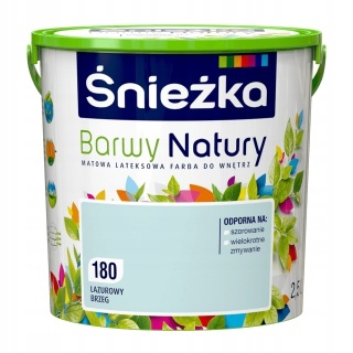 ŚNIEŻKA Barwy Natury Farba Lateksowa lazurowy brzeg 180 2,5L