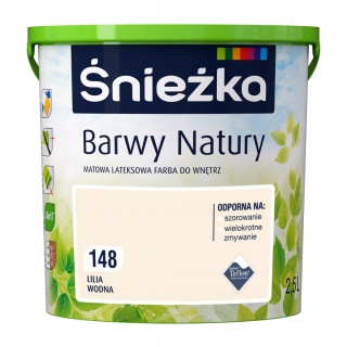 ŚNIEŻKA Barwy Natury Farba Lateksowa lilia wodna 148 2,5L