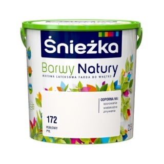ŚNIEŻKA Barwy Natury Farba Lateksowa perłowy pył 172 2,5L