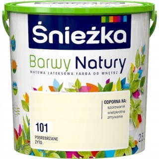 ŚNIEŻKA Barwy Natury Farba Lateksowa posrebrzane żyto 101 2,5L