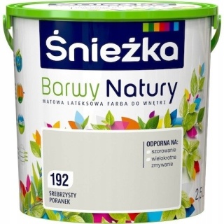 ŚNIEŻKA Barwy Natury Farba Lateksowa srebrzysty poranek 192 2,5L