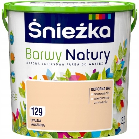 ŚNIEŻKA Barwy Natury Farba Lateksowa upalna sawanna 129 2,5L