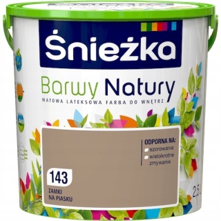 ŚNIEŻKA Barwy Natury Farba Lateksowa zamki na piasku 143 2,5L