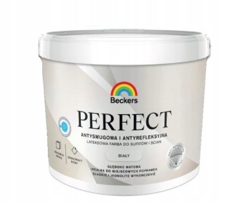 BECKERS Perfect White farba do wnętrz antysmugowa i antyrefleksyjna 9L