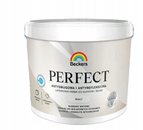 BECKERS Perfect White farba do wnętrz antysmugowa i antyrefleksyjna 9L