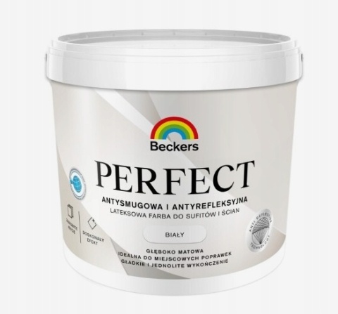 BECKERS Perfect White farba do wnętrz antysmugowa i antyrefleksyjna 9L