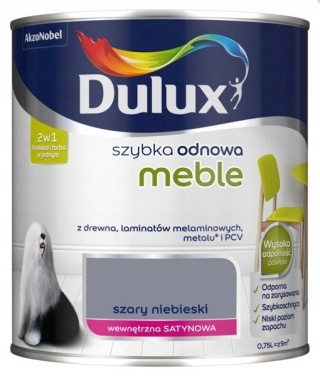 DULUX szyb.odn.meble Szary Niebieski0,75l