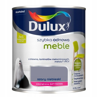 DULUX szyb.odn.meble Szary Niebieski0,75l