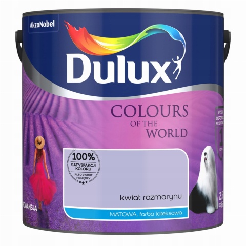 Farba DULUX Kolory Świata Kwiat Rozmarynu 2,5L