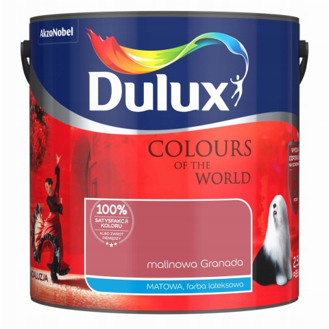 Farba DULUX Kolory Świata Malinowa Granada 2,5L