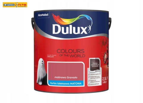 Farba DULUX Kolory Świata Malinowa Granada 2,5L