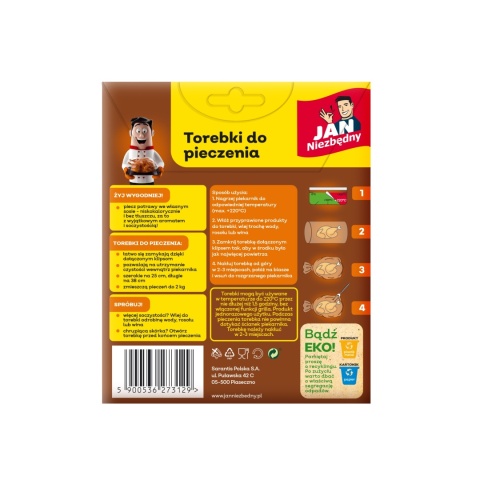 JN Torebki do pieczenia 25x38 5 szt