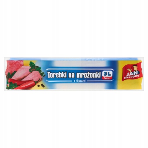 JN Torebki na mrożonki nowe 3L 50sz.