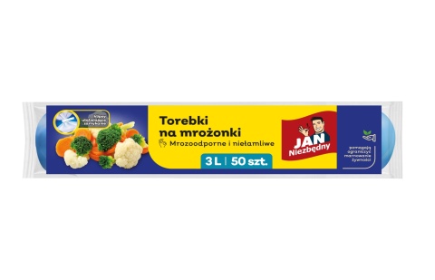 JN Torebki na mrożonki nowe 3L 50sz.