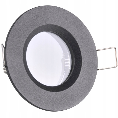 Oczko podtynkowe BORAS czarne 1xGU10 IP44