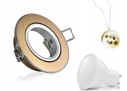 Oprawa podtyn POLUX EAST OPAL-IOA84G2 ALUM 2IN1 ZŁOTA SZCZOTKOWANA