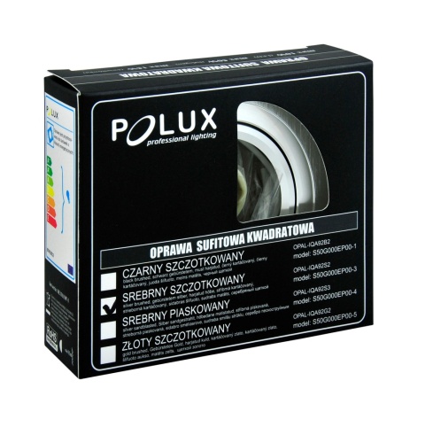 Oprawa podtyn POLUX SOUTH OPAL-IQA92S2 alum. 2w1 srebrny szczot. kwadrat