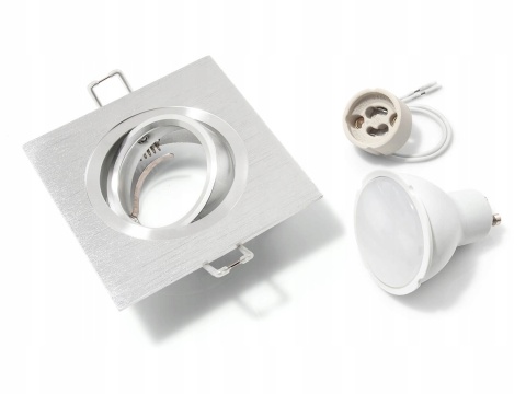 Oprawa podtyn POLUX SOUTH OPAL-IQA92S2 alum. 2w1 srebrny szczot. kwadrat