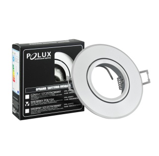 Oprawa podtyn POLUX WEST OPAL-IOA95S1 ALUM 2IN1 SREBRNY POŁYSK