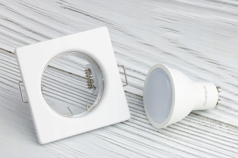 Oprawa sufit.ruchoma POLUX OPIN-IO.A90W1 stal kwadratowa biała