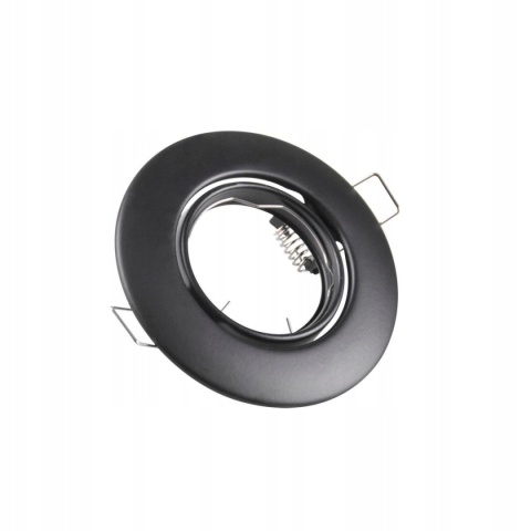 Oprawa sufit.ruchoma POLUX OPIN-IOA90PB stal okrągła czarna perłowa