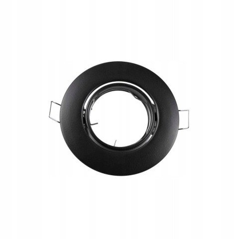 Oprawa sufit.ruchoma POLUX OPIN-IOA90PB stal okrągła czarna perłowa