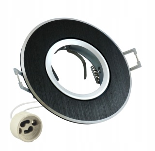 Oprawka podtynk POLUX WEST OPAL-IOA95B2 alum 2in1 czarna szczotkowana