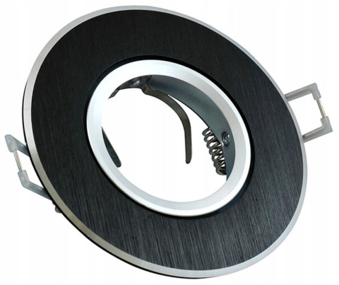 Oprawka podtynk POLUX WEST OPAL-IOA95B2 alum 2in1 czarna szczotkowana