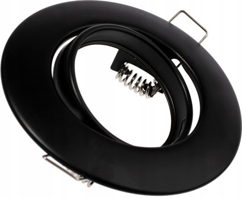 Oprawki ruchome LED POLUX OLIN-IOA90PB-250 stal 3in1 okrągłe czarne perłowe 3pak