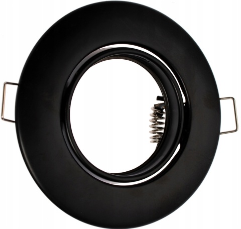 Oprawki ruchome LED POLUX OLIN-IOA90PB-250 stal 3in1 okrągłe czarne perłowe 3pak