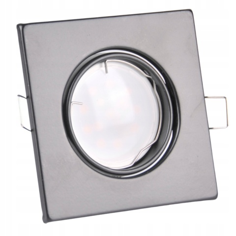 Oprawki ruchome LED POLUX OLIN-IQA90B1-250 stal 3in1 kwadrat czarne perłowe 3pak