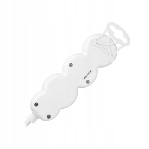 Przedłużacz 3-kr.2P+Z, 5m, biały