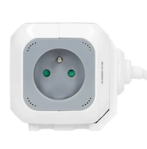 Przedłużacz 4 krotny 2P+Z, ładowarka 2xUSB, 1,4m