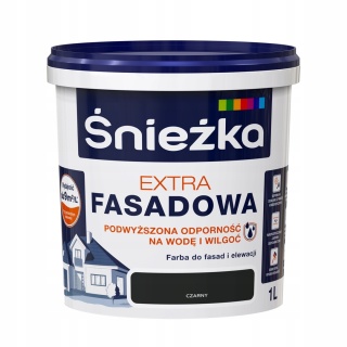 Śnieżka Extra Fasadowa Czarny 1L N